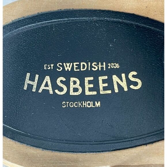 Hasbeen of Sweden Blue Woven Leather Sandals Size 41 WORN ONCE - Picture 8 of 10